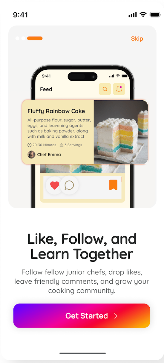 Like, follow and learn