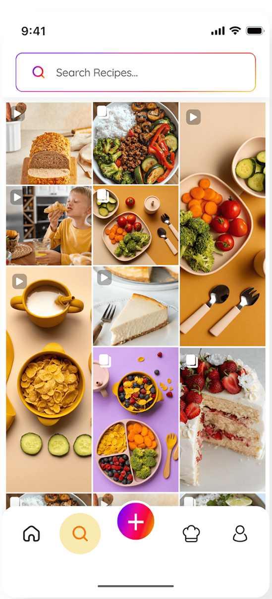 Recipe search and feed
